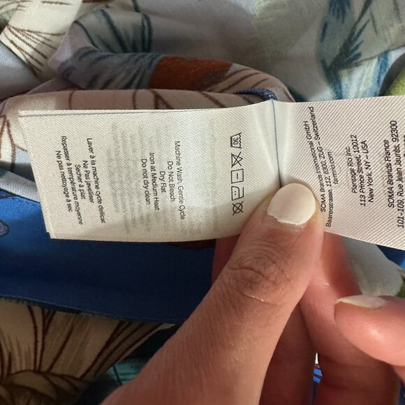 Blue Surreal Flowers Lenzing™ Ecovero™ Midi Skirt - Picture 8 of 8